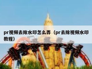 pr视频去除水印怎么弄（pr去除视频水印教程）