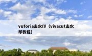 vuforia去水印（vivacut去水印教程）