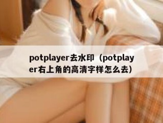 potplayer去水印（potplayer右上角的高清字样怎么去）