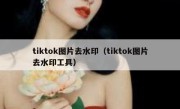 tiktok图片去水印（tiktok图片去水印工具）