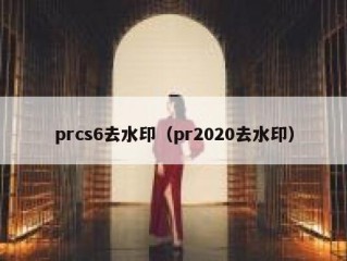 prcs6去水印（pr2020去水印）