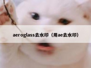 aeroglass去水印（用ae去水印）