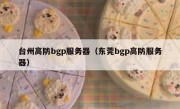 台州高防bgp服务器（东莞bgp高防服务器）