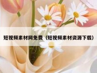 短视频素材网免费（短视频素材资源下载）