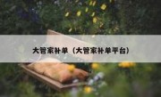 大管家补单（大管家补单平台）