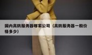 国内高防服务器哪家公司（高防服务器一般价格多少）