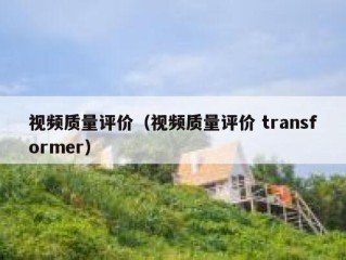 视频质量评价（视频质量评价 transformer）