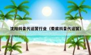 沈阳抖音代运营行业（娄底抖音代运营）