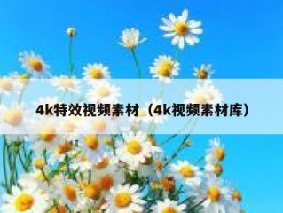 4k特效视频素材（4k视频素材库）