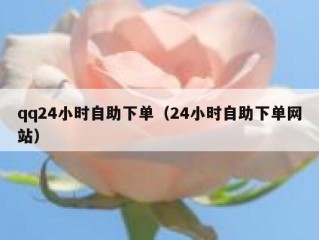 qq24小时自助下单（24小时自助下单网站）