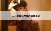 seo1短视频在线的简单介绍