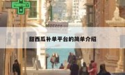 甜西瓜补单平台的简单介绍