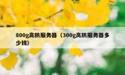 800g高防服务器（300g高防服务器多少钱）