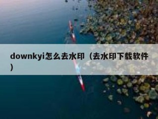 downkyi怎么去水印（去水印下载软件）