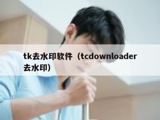 tk去水印软件（tcdownloader去水印）