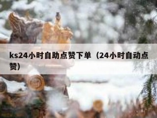 ks24小时自助点赞下单（24小时自动点赞）