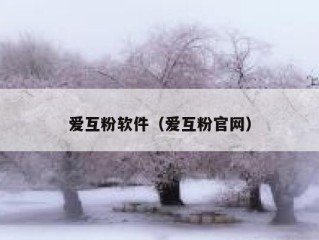 爱互粉软件（爱互粉官网）