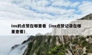 ins的点赞在哪里看（ins点赞记录在哪里查看）