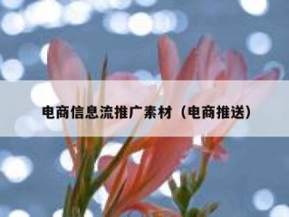 电商信息流推广素材（电商推送）