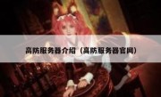 高防服务器介绍（高防服务器官网）