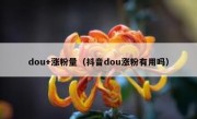 dou+涨粉量（抖音dou涨粉有用吗）