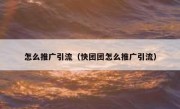 怎么推广引流（快团团怎么推广引流）