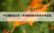 千川涨粉怎么弄（千川投放多少出价下单合适）