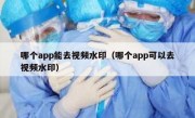 哪个app能去视频水印（哪个app可以去视频水印）