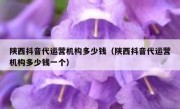 陕西抖音代运营机构多少钱（陕西抖音代运营机构多少钱一个）