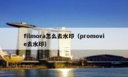 filmora怎么去水印（promovie去水印）