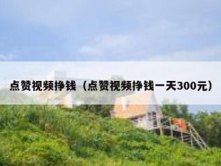 点赞视频挣钱（点赞视频挣钱一天300元）