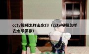 cctv视频怎样去水印（cctv视频怎样去水印保存）