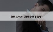 涨粉10000（涨粉小助手在哪）