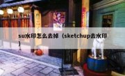 su水印怎么去掉（sketchup去水印）