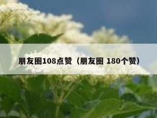 朋友圈108点赞（朋友圈 180个赞）