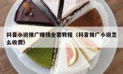 抖音小说推广赚钱全套教程（抖音推广小说怎么收费）