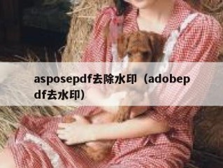 asposepdf去除水印（adobepdf去水印）