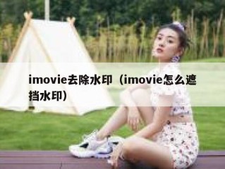 imovie去除水印（imovie怎么遮挡水印）