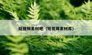 短视频素材吧（短视屏素材库）