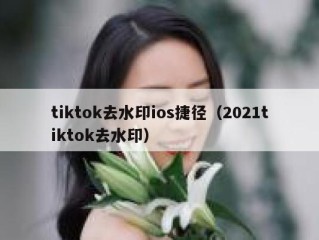 tiktok去水印ios捷径（2021tiktok去水印）