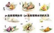 pc去除视频水印（pc去除视频水印的方法）