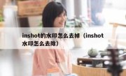 inshot的水印怎么去掉（inshot水印怎么去除）