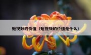 短视频的价值（短视频的价值是什么）