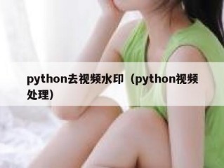 python去视频水印（python视频处理）