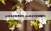 ps去水印免费软件（ps去水印素材图片）