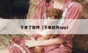 下单了软件（下单软件app）