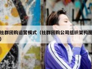 社群团购运营模式（社群团购公司组织架构图）