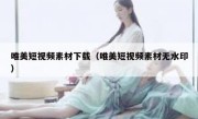 唯美短视频素材下载（唯美短视频素材无水印）