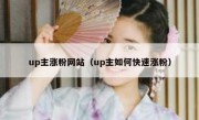 up主涨粉网站（up主如何快速涨粉）