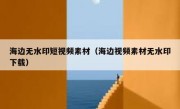 海边无水印短视频素材（海边视频素材无水印下载）